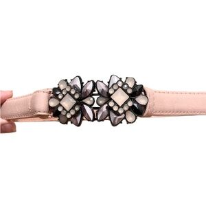 Adjustable Blush Stones Belt